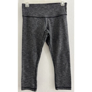 Lululemon Gray Knit Leggings Solid Regular Size 6